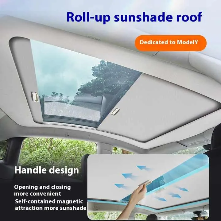 الجيل الثالث من الزجاج الأمامي الفاخر القابل . 3rd Generation Tesla Model S Luxury Retractable