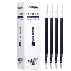 قلم حبر محايد Deli S206، 0.5 مم، 20 قطعة/ . Deli S206 Neutral Ink Pen, 0.5mm, 20pcs/box,