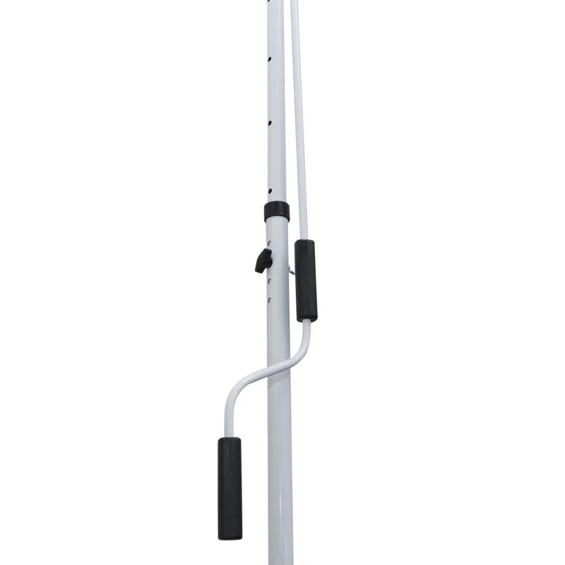 10x5ft Manual Retractable Patio Awning - Blue