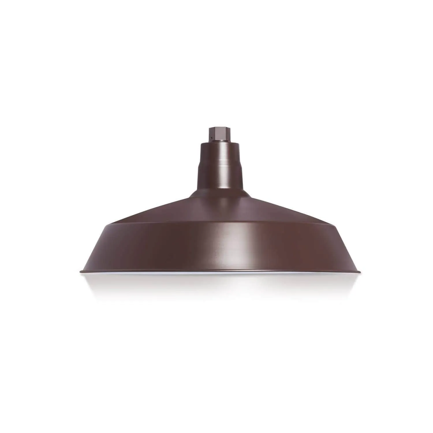 17" Architectural Bronze RLM Barn Light Shade With Gooseneck Arm