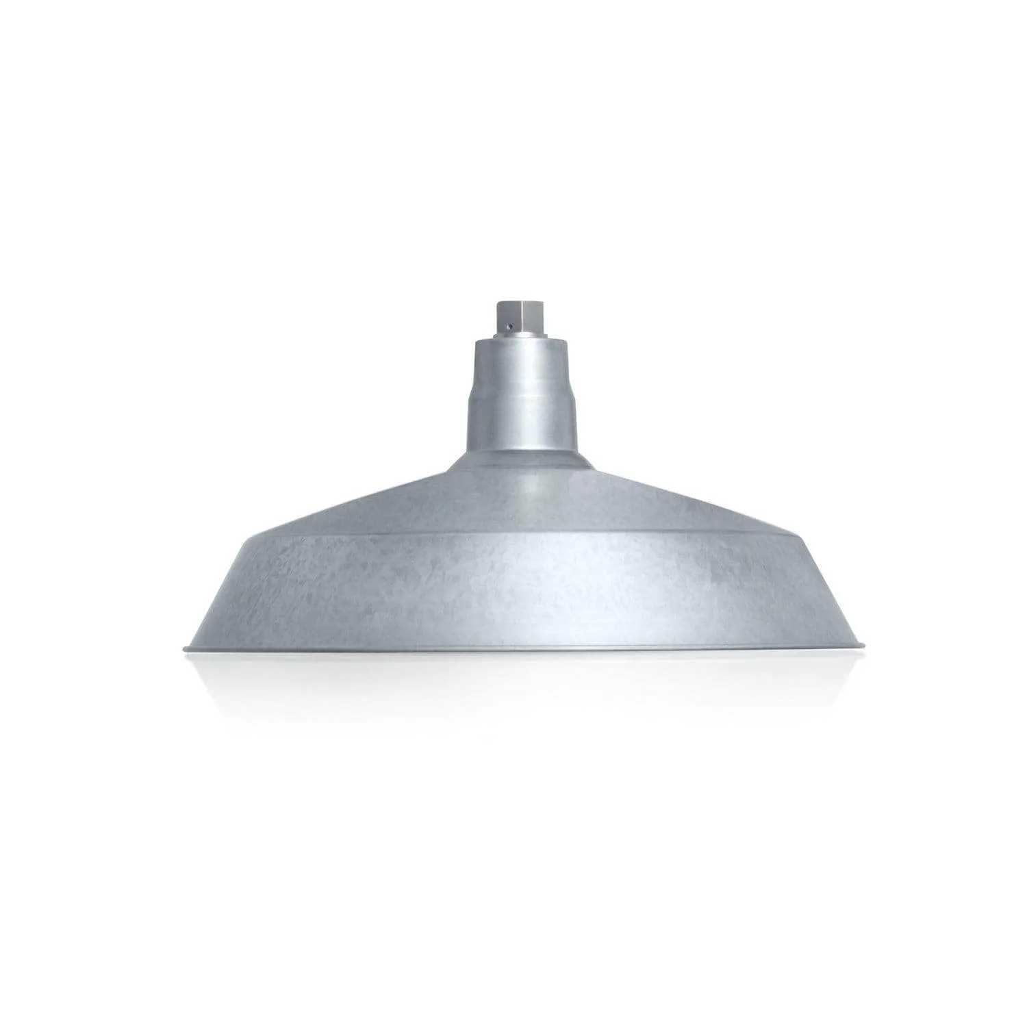 17" Galvanized RLM Barn Light Shade With Gooseneck Arm
