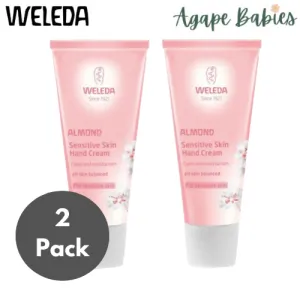 [2 Pack]Weleda  Almond Sensitive Skin Hand Cream, 50ml