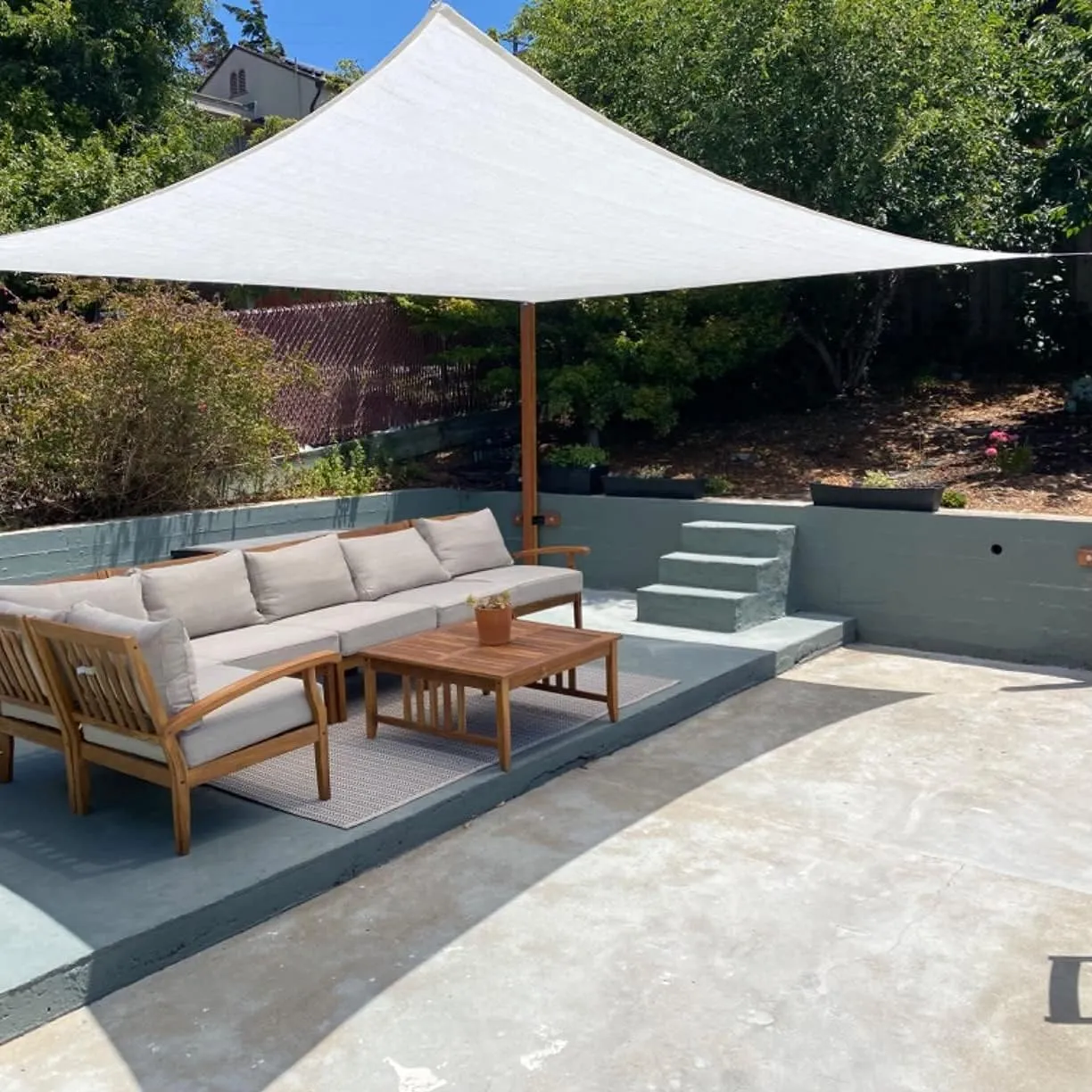 20x26ft Sun Shade Sail for Patio, 185GSM Heavy Duty Rectangular Outdoor Sunshades Canopy Cover