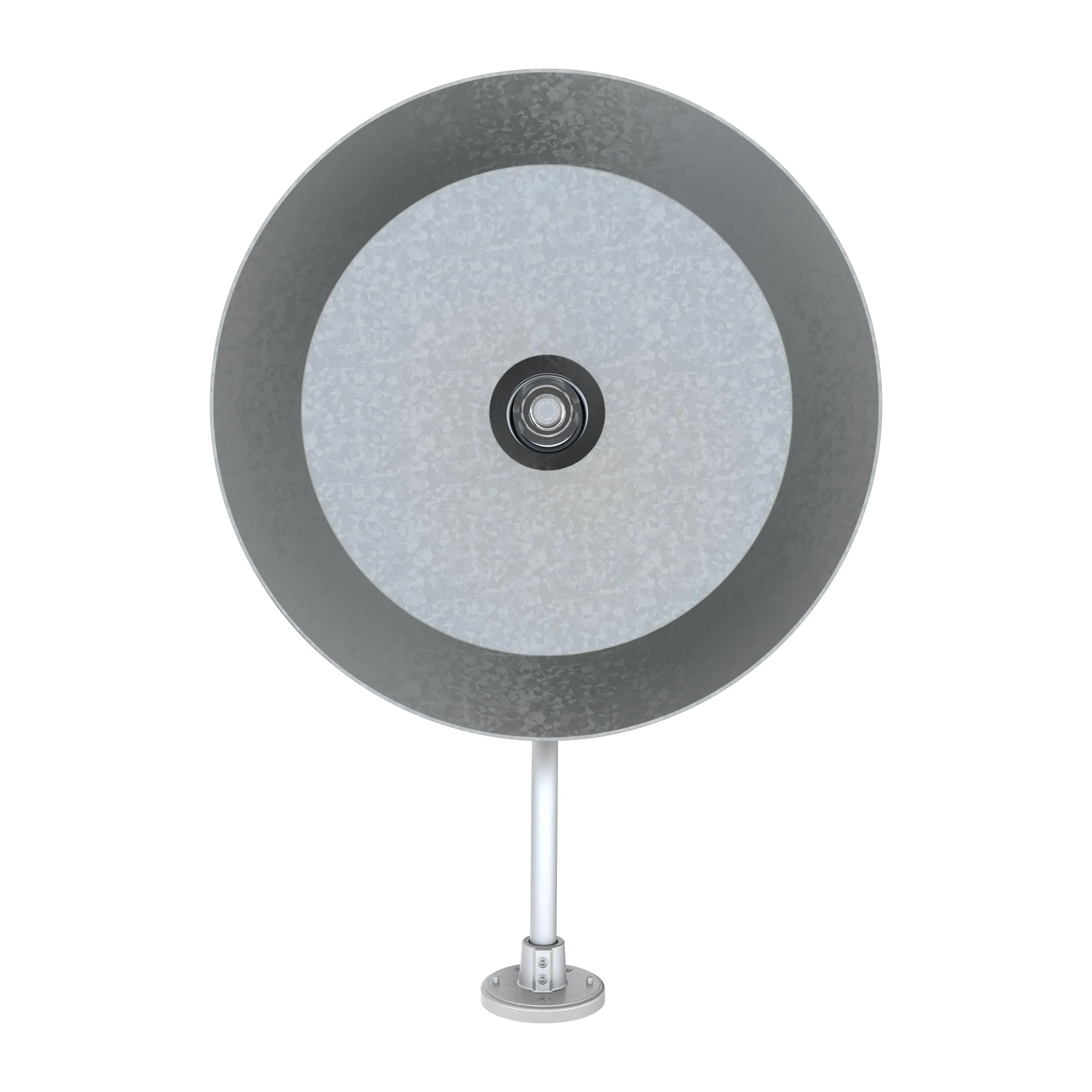 21" Galvanized RLM Barn Light Shade With 22" Long Gooseneck Arm
