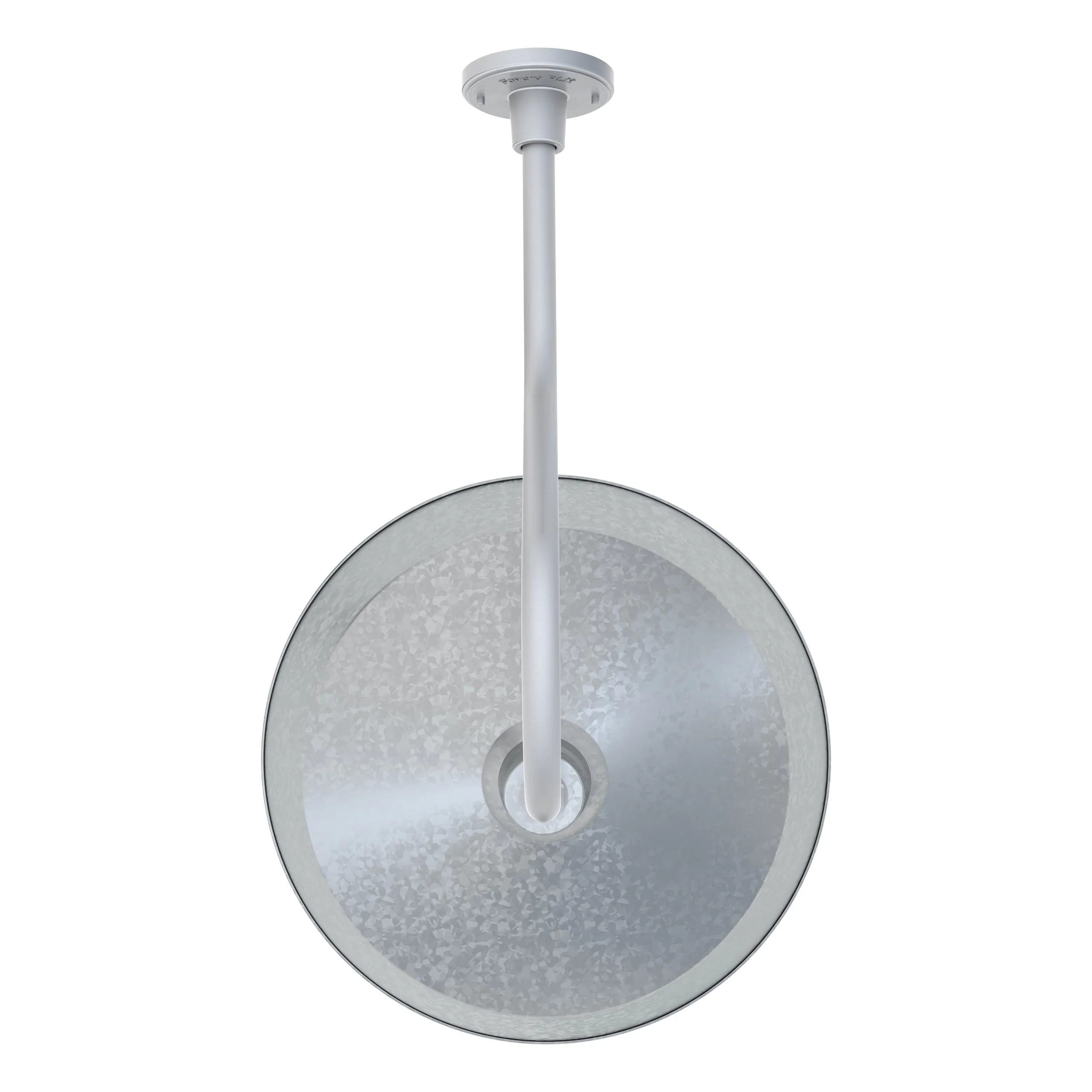 21" Galvanized RLM Barn Light Shade With 22" Long Gooseneck Arm