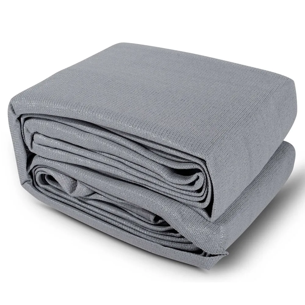 280GSM Shadecloth Canopy Shade Sail Shade Cloth Square Grey 6 x 6m