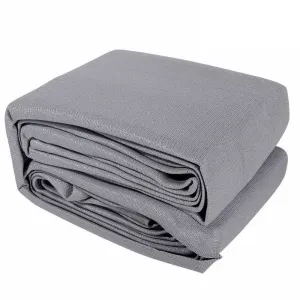 280GSM Shadecloth Canopy Shade Sail Shade Cloth Triangle Grey 5x5x5m