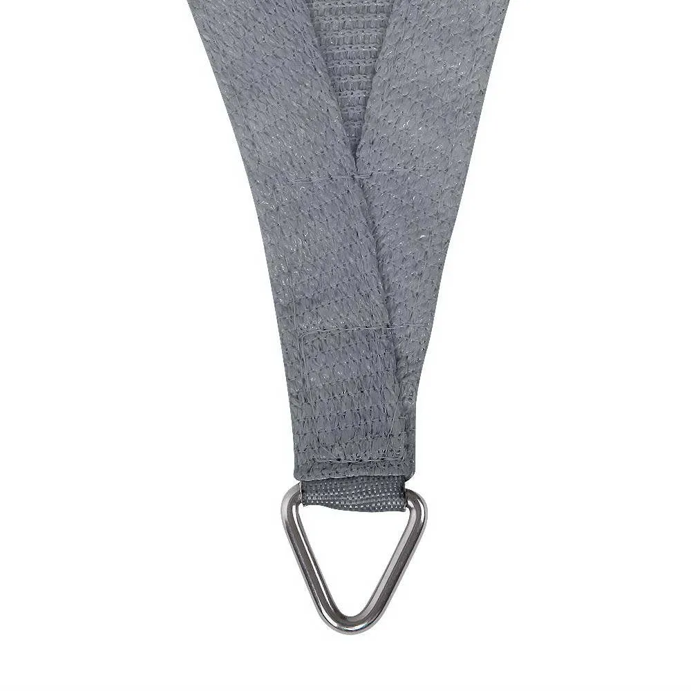 280GSM Shadecloth Canopy Shade Sail Shade Cloth Triangle Grey 5x5x5m