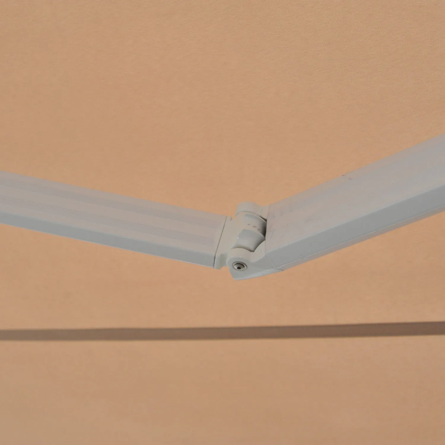 3.5Lx2.5M Retractable Manual/Electric Awning-Cream White/White