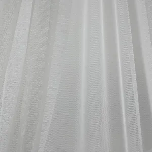 9 x 9 inch Home Decor Fabric Swatch - Outdoor / Indoor Fabric - Mosquito netting - White