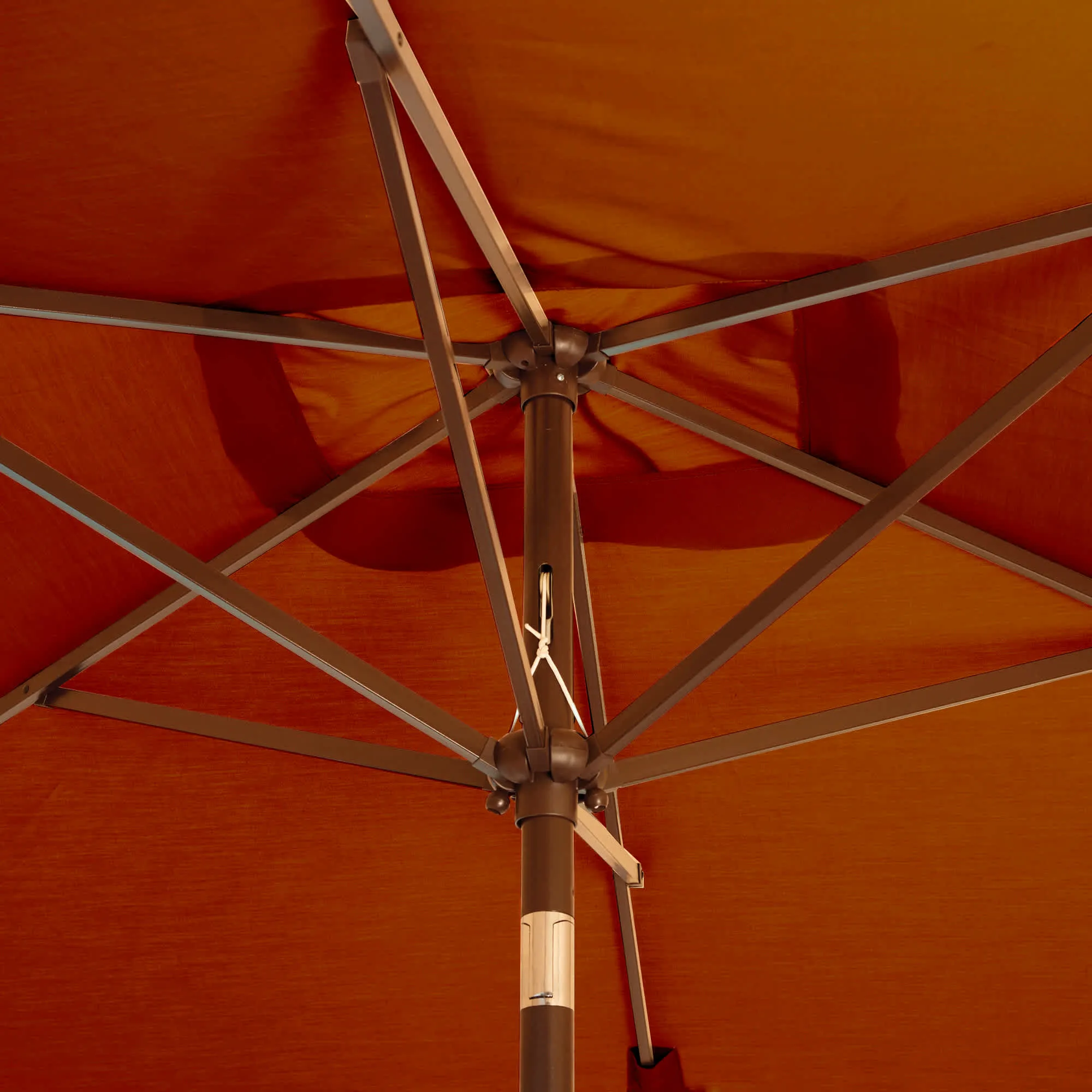 Adriatic 6.5-ft x 10-ft Rectangular Market Umbrella in Sunbrella Acrylic