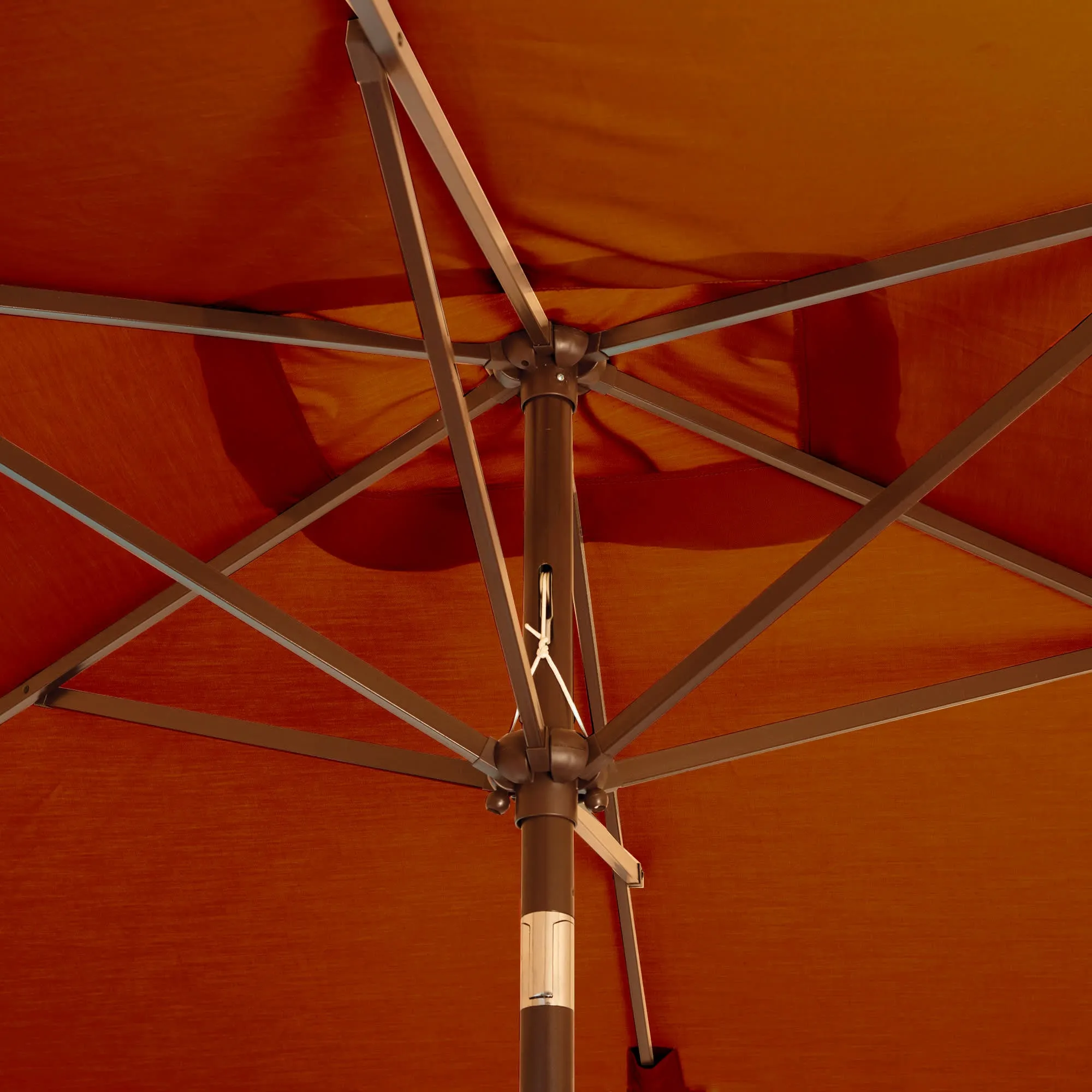 Adriatic 6.5-ft x 10-ft Rectangular Market Umbrella in Sunbrella Acrylic