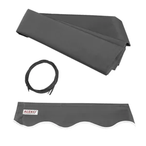 Aleko Retractable Awning Fabric Replacement - 6.5 x 5 Feet - Gray