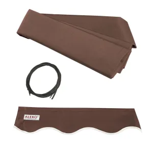 Aleko Retractable Awning Fabric Replacement - 8 x 6.5 Feet - Brown