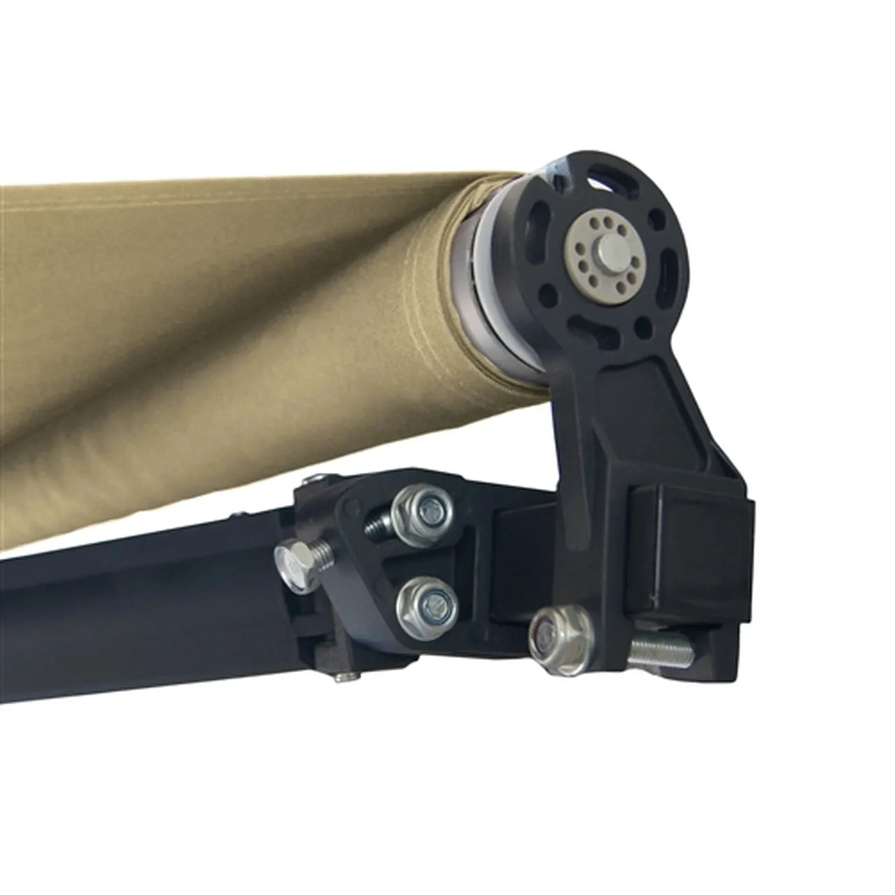 Aleko Retractable Black Frame Patio Awning 13 x 10 Feet - Ivory