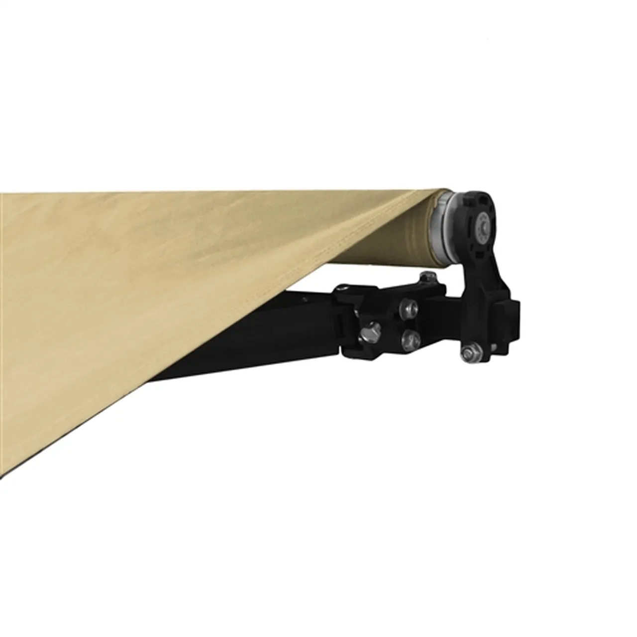 Aleko Retractable Black Frame Patio Awning 13 x 10 Feet - Ivory