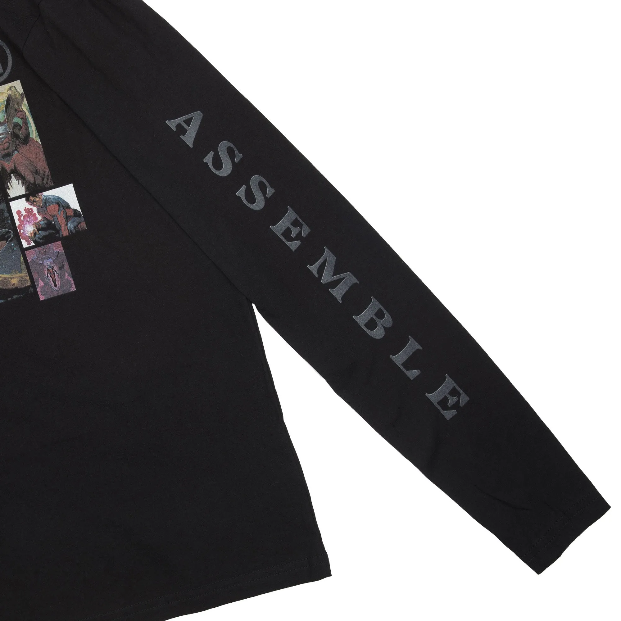 Avengers Assemble Mosaic Black Long Sleeve