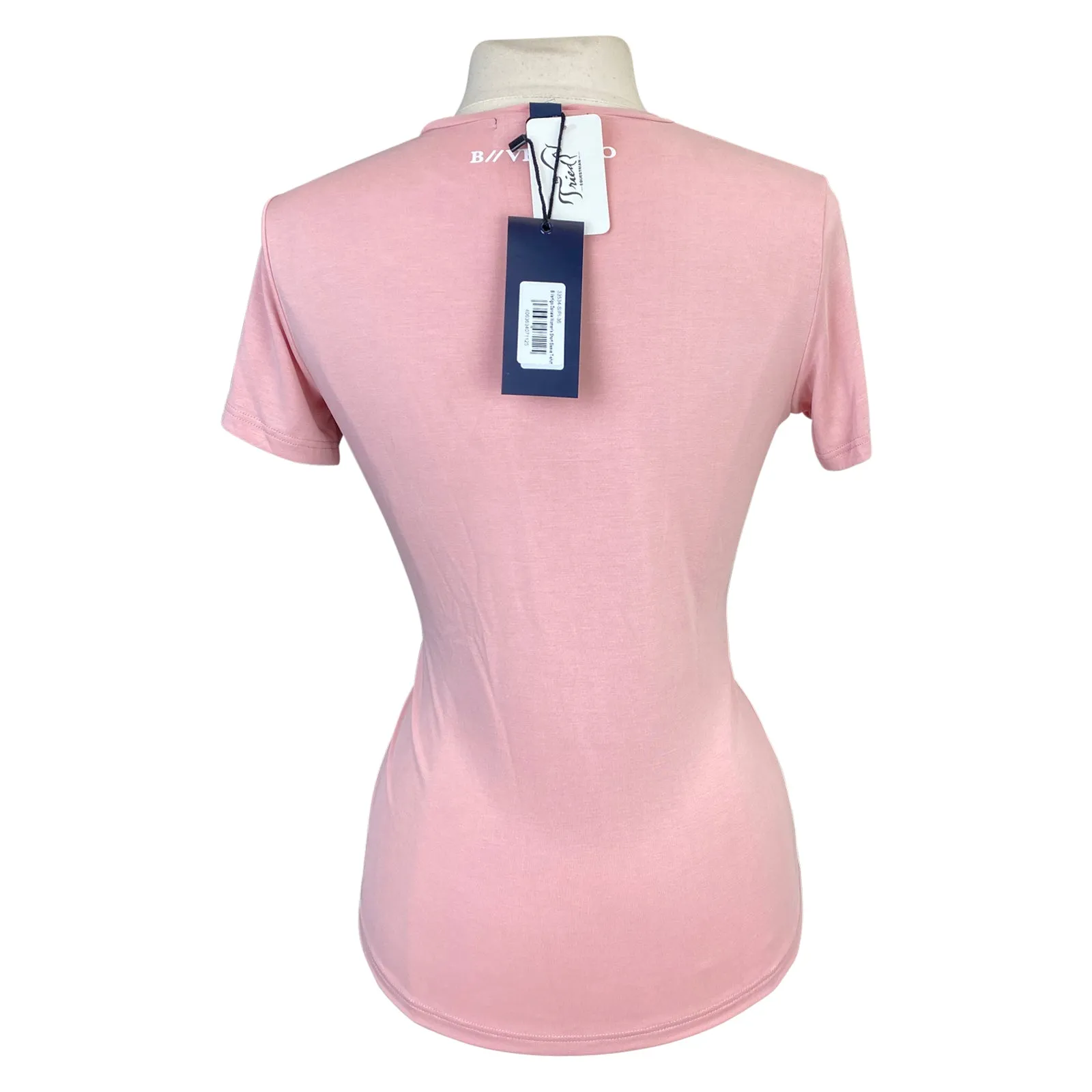 B Vertigo 'Daniele' Short Sleeve Tee  in Silver Pink - Women's 10 (Medium)