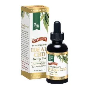 Barlean's Extra Strength Ideal CBD Hemp Oil - 25mg per serving