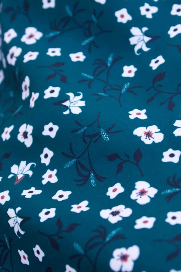 Blue Floral Runner Swim Trunks