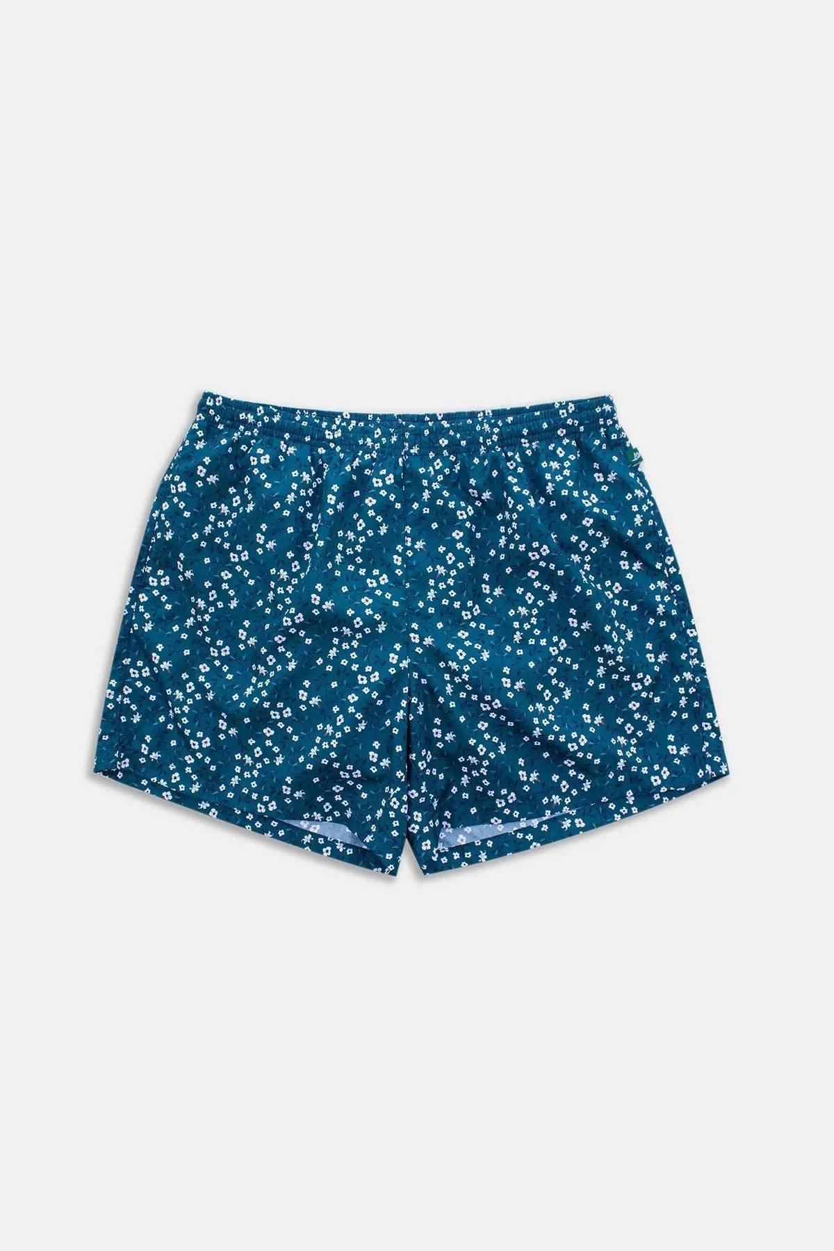 Blue Floral Runner Swim Trunks