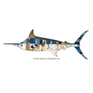 BLUE MARLIN original metal wall sculpture