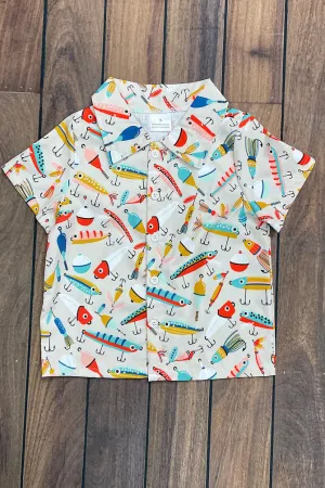Boys Fishing Lines Shirt