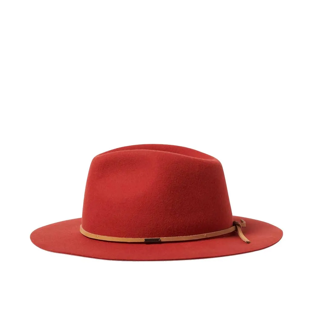 Brixton Wesley Packable Fedora - Phoenix Orange/Natural