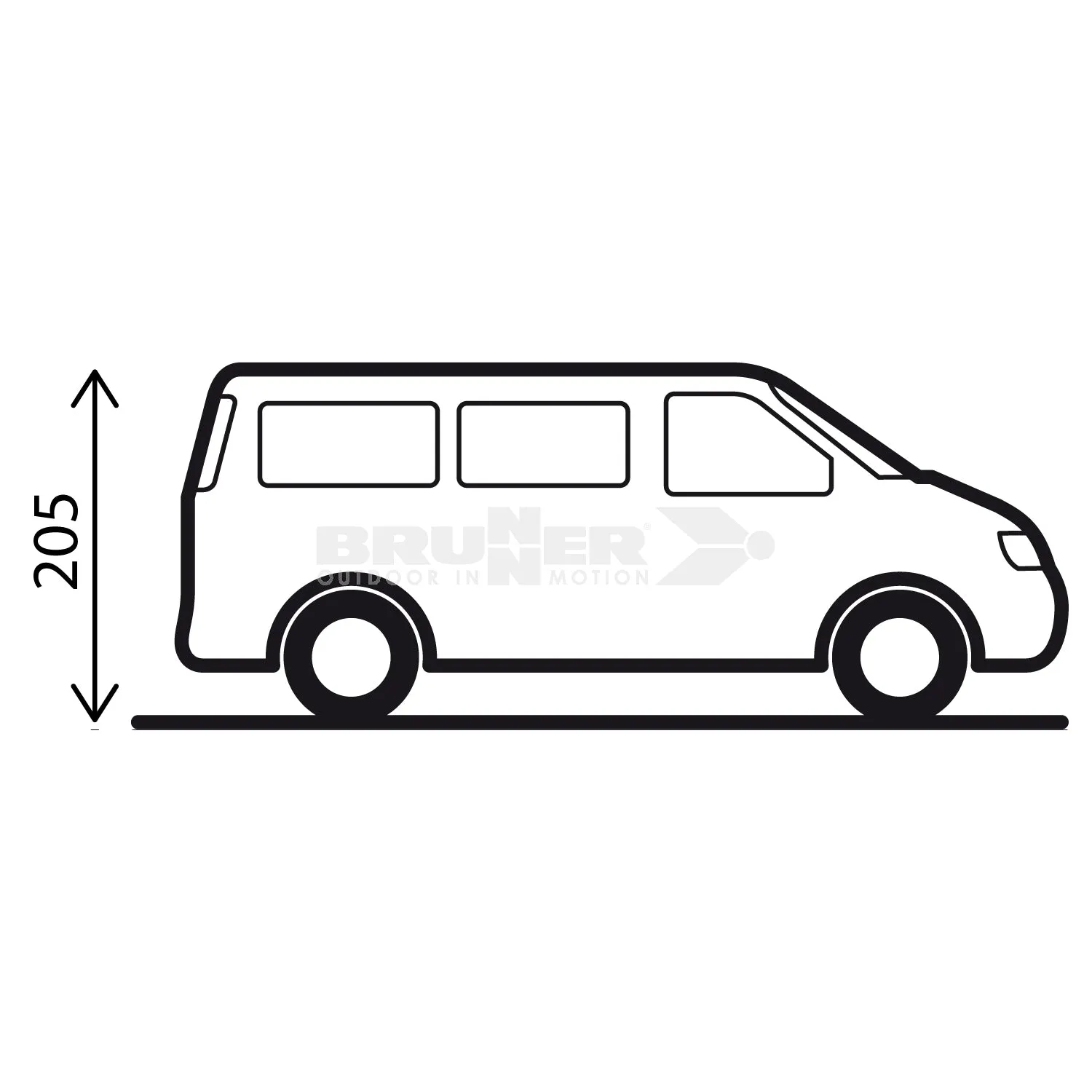 Brunner Comet VW T5/T6 Tailgate Awning