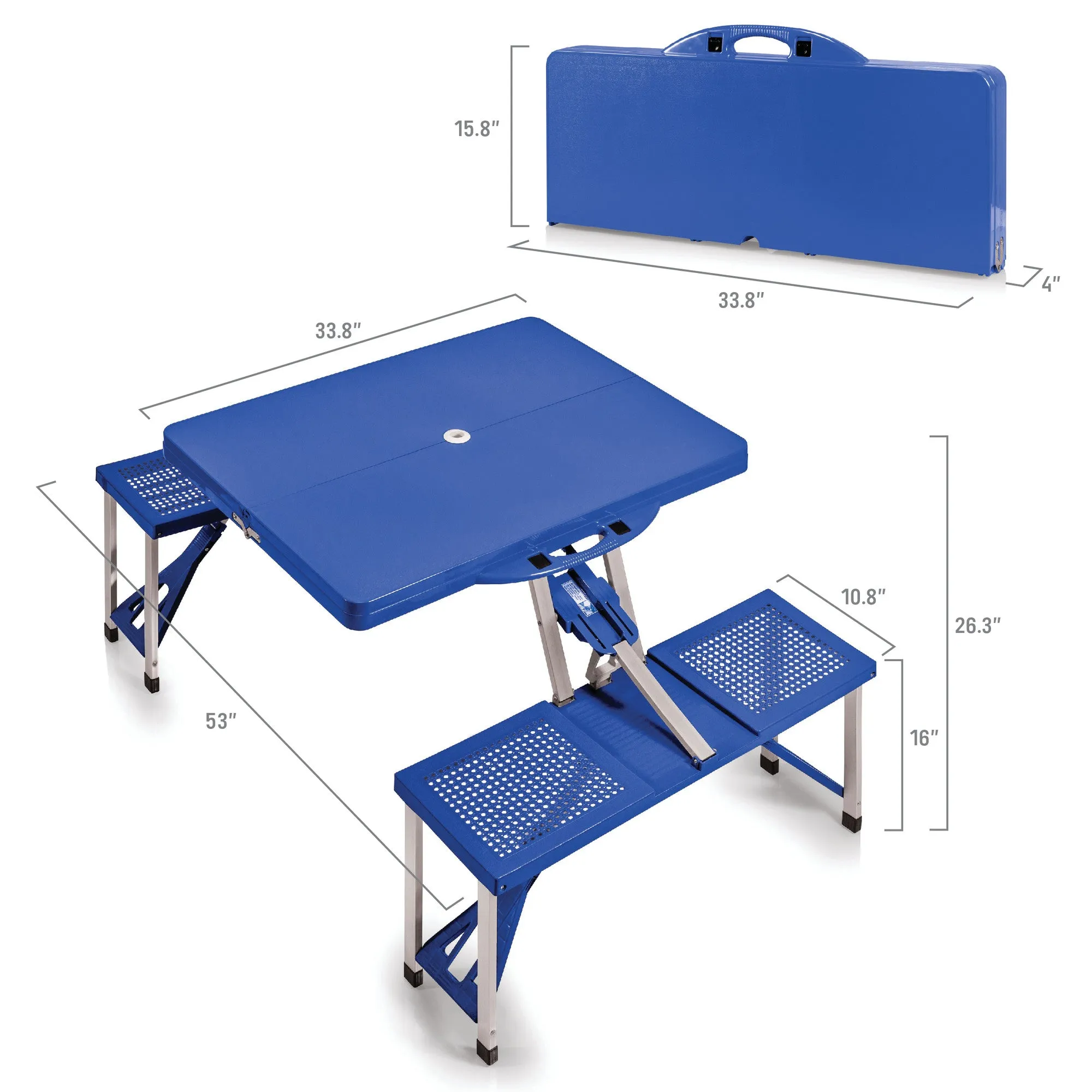 Buffalo Sabres - Picnic Table Portable Folding Table with Seats