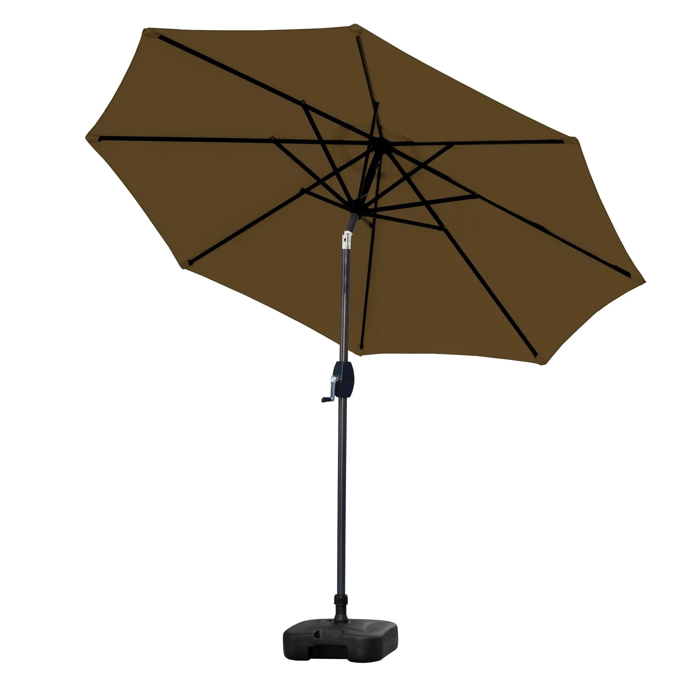 Cabana 9 Ft Patio Umbrella with Square Plastic Base Included