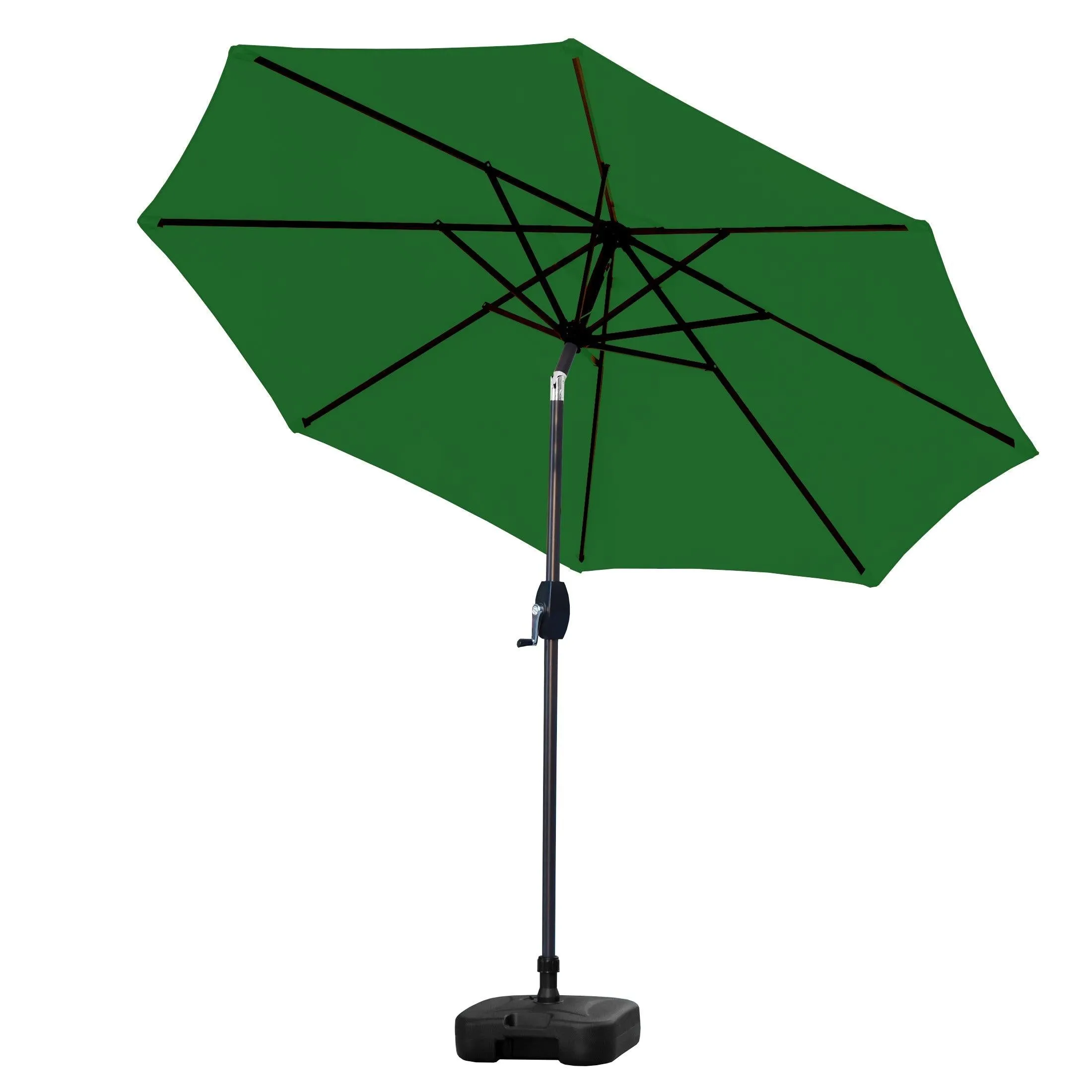 Cabana 9 Ft Patio Umbrella with Square Plastic Base Included