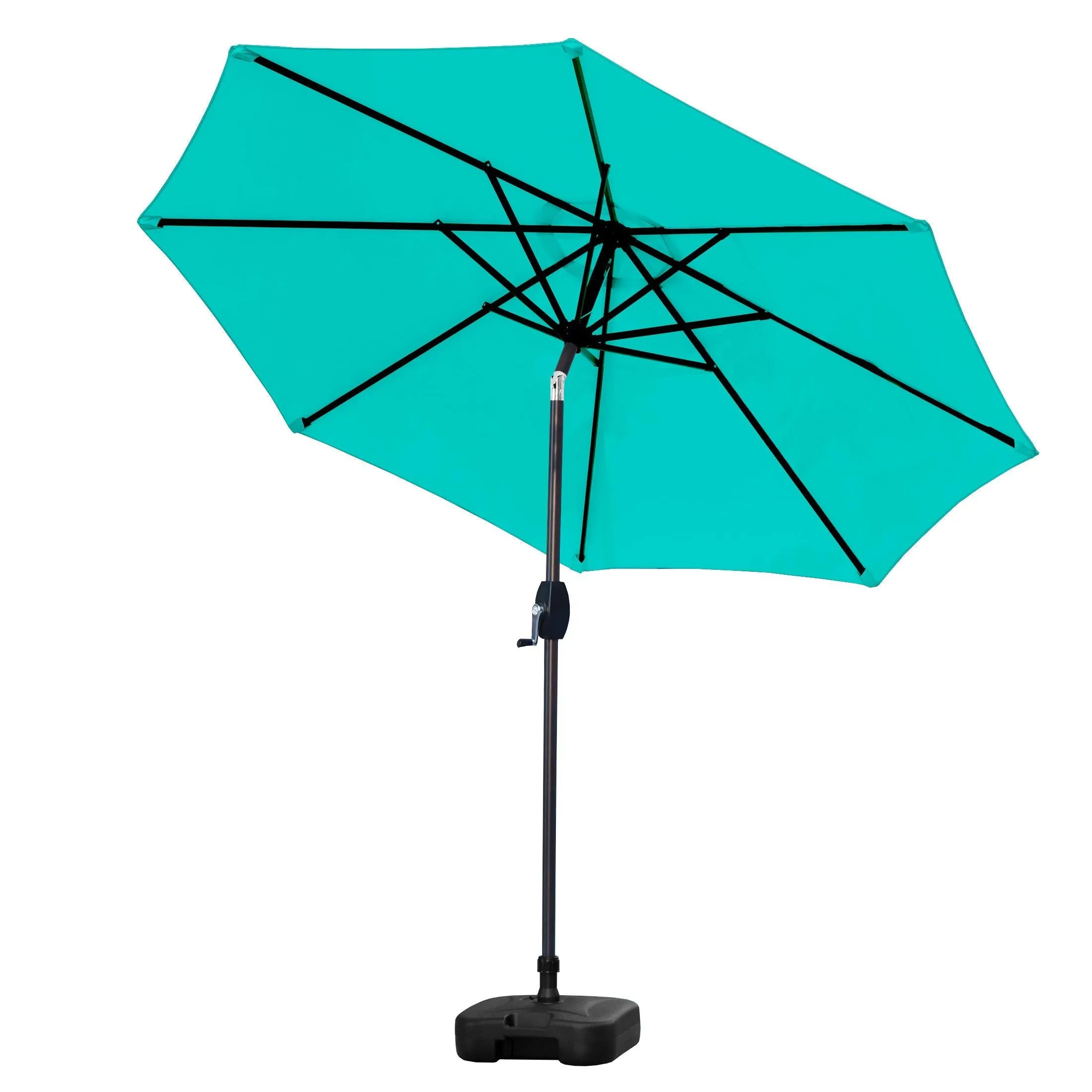 Cabana 9 Ft Patio Umbrella with Square Plastic Base Included