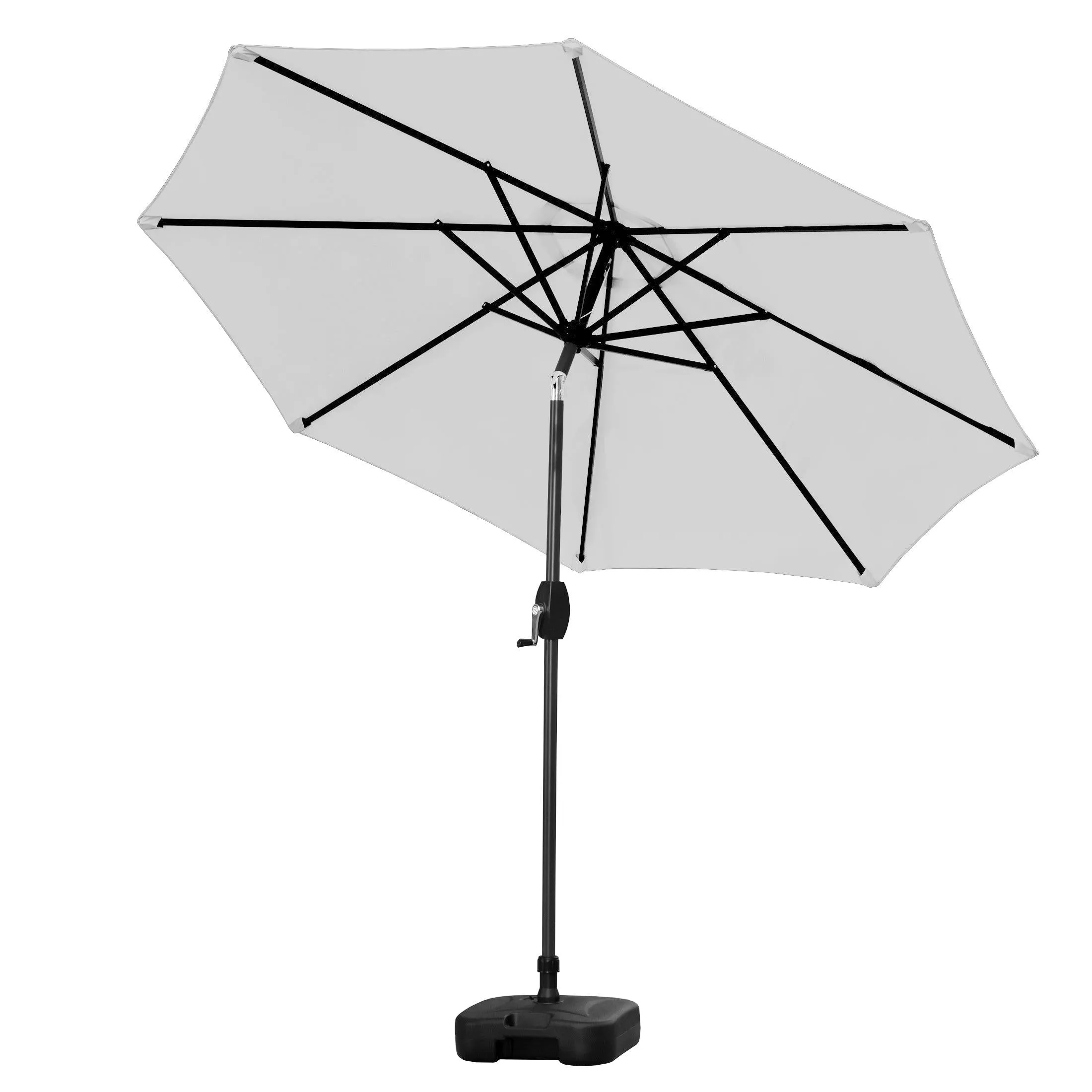 Cabana 9 Ft Patio Umbrella with Square Plastic Base Included