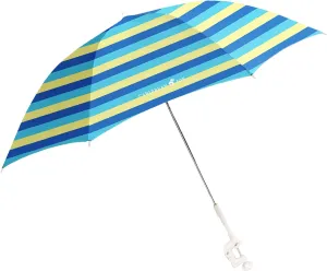 Caribbean Joe Beach Umbrella for Chair, Adjustable and Universal Clamp on Beach Umbrella with UV Protection, 48 Inch Arc