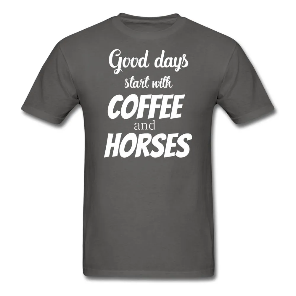 Coffee and horses Unisex T-shirt