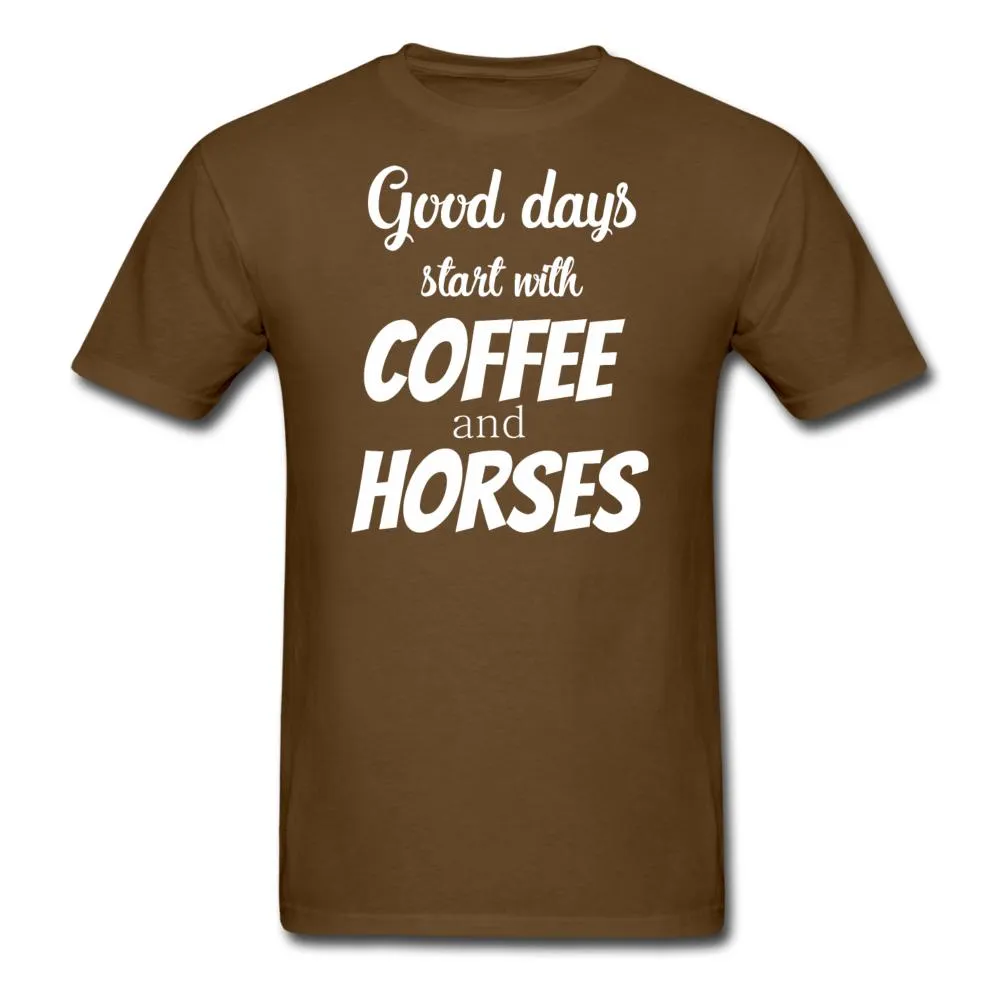 Coffee and horses Unisex T-shirt