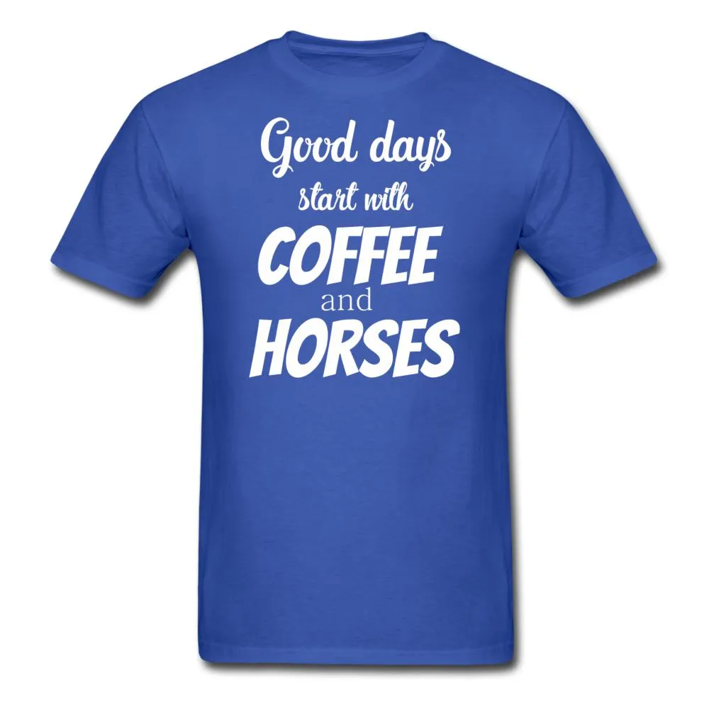Coffee and horses Unisex T-shirt
