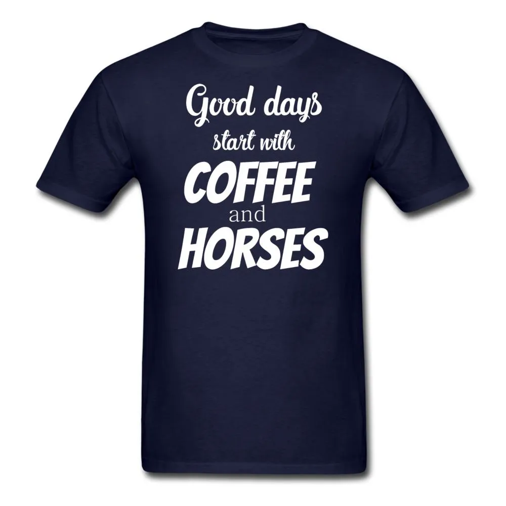 Coffee and horses Unisex T-shirt