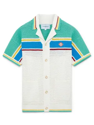 Crochet Effect Tennis Shirt