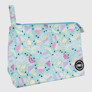Cubs Turquoise Tie Dye & Pastel Ice Creams Large Pouch