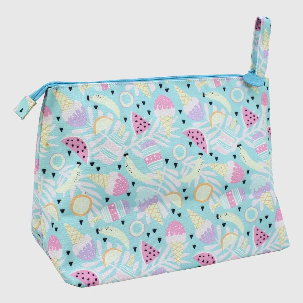 Cubs Turquoise Tie Dye & Pastel Ice Creams Large Pouch