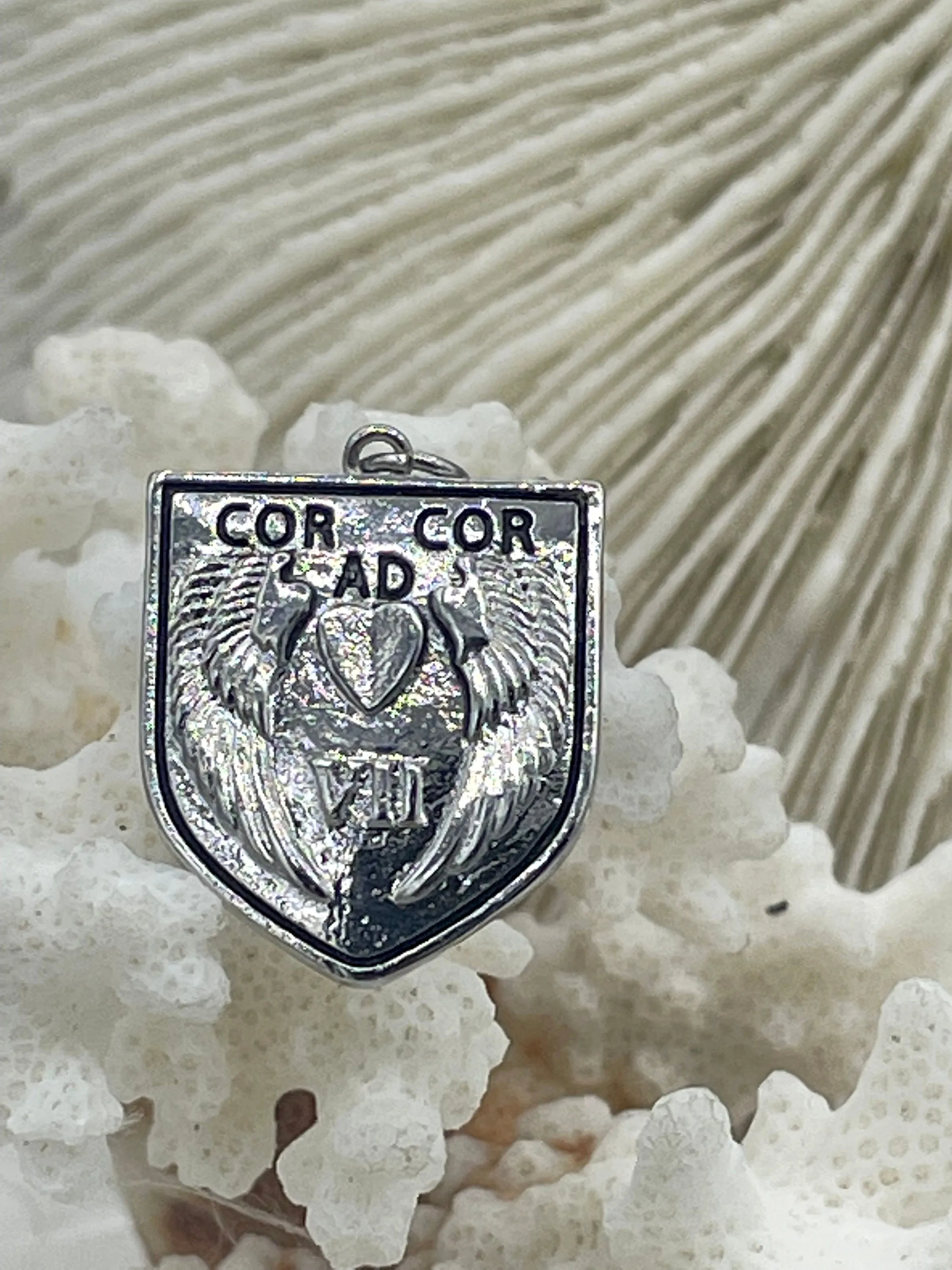 CZ Micro PAVE Shield Crest Charm Pendants BRASS, Crest Charm, 3 styles, Crest Pendant, 3 styles, Gold shield, Silver Shield, Fast Ship