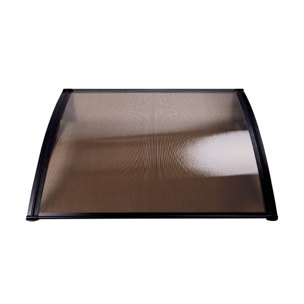 DIY Window Door Awning Shade 1x3m - Brown