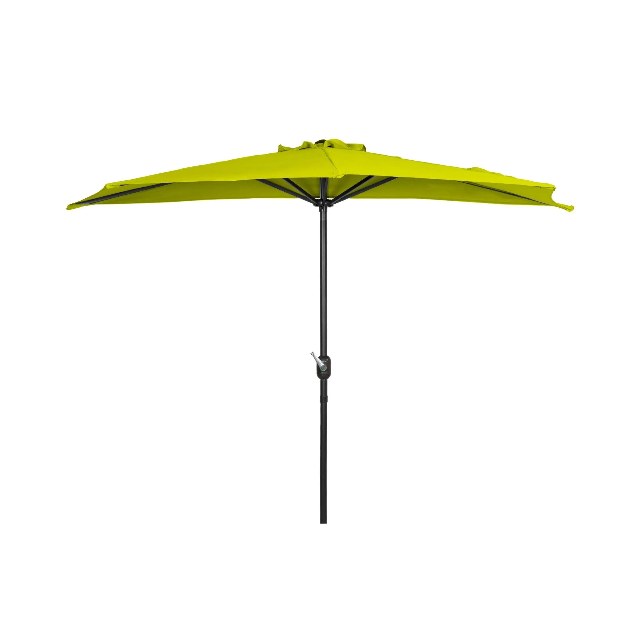 Easton 9 Ft Half Patio Umbrella with Black Round Plastic Base Included