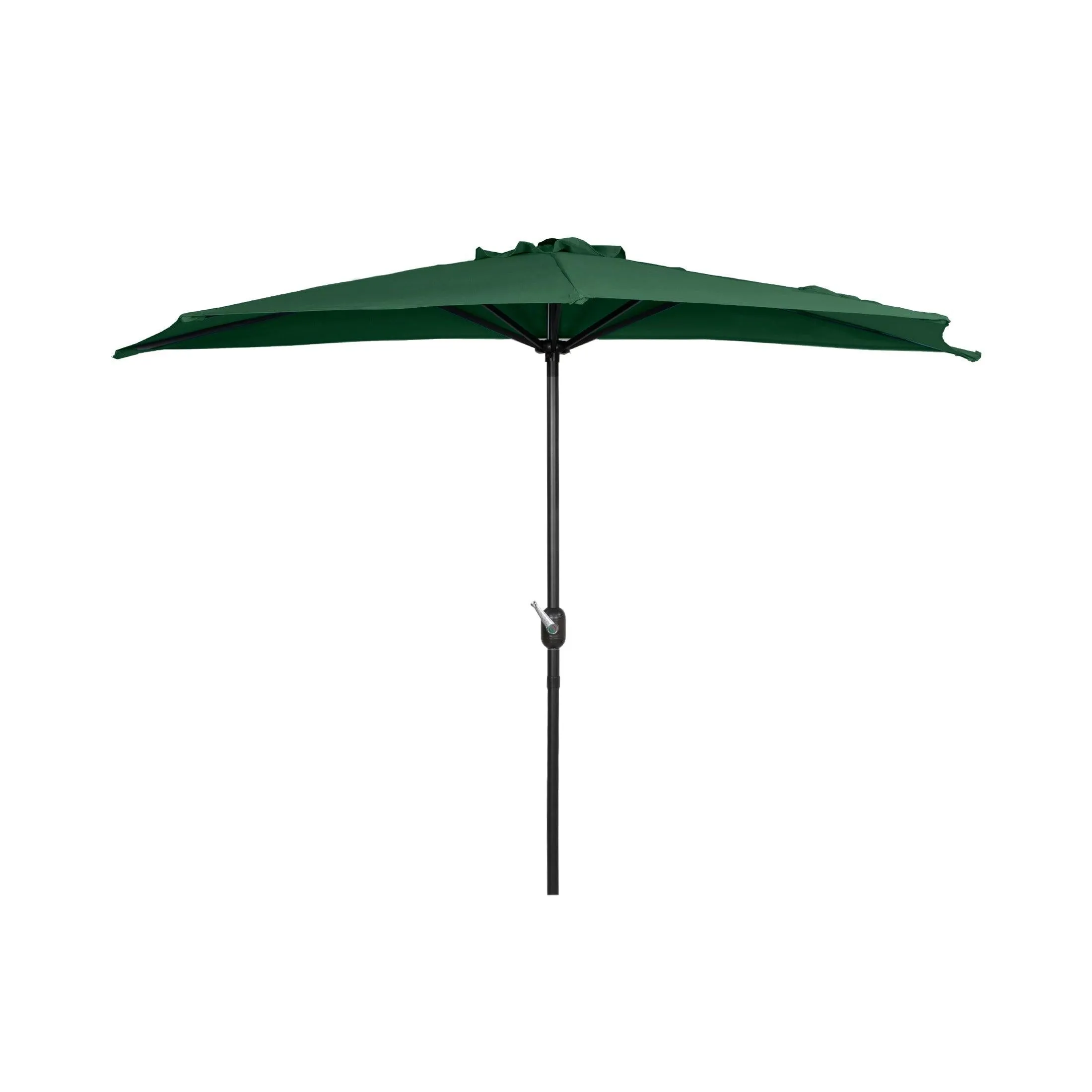Easton 9 Ft Half Patio Umbrella with Black Round Plastic Base Included