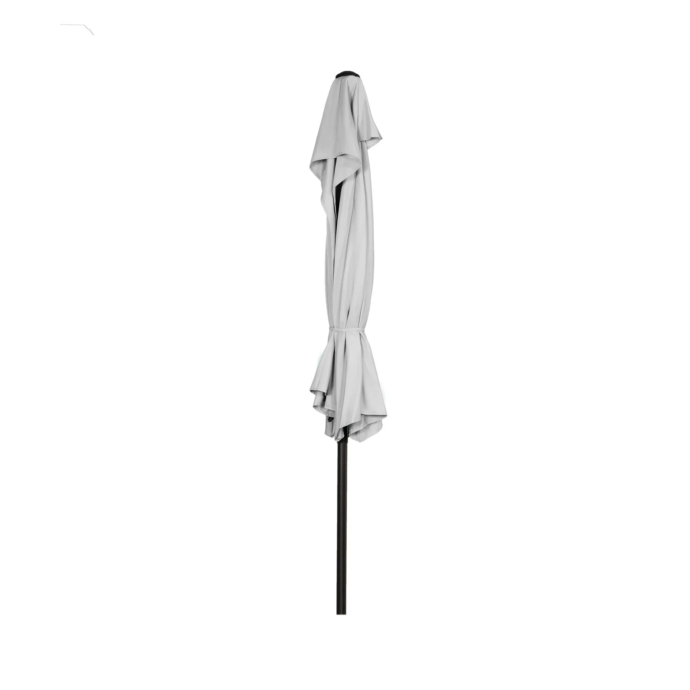 Easton 9 Ft Half Patio Umbrella with Black Round Plastic Base Included