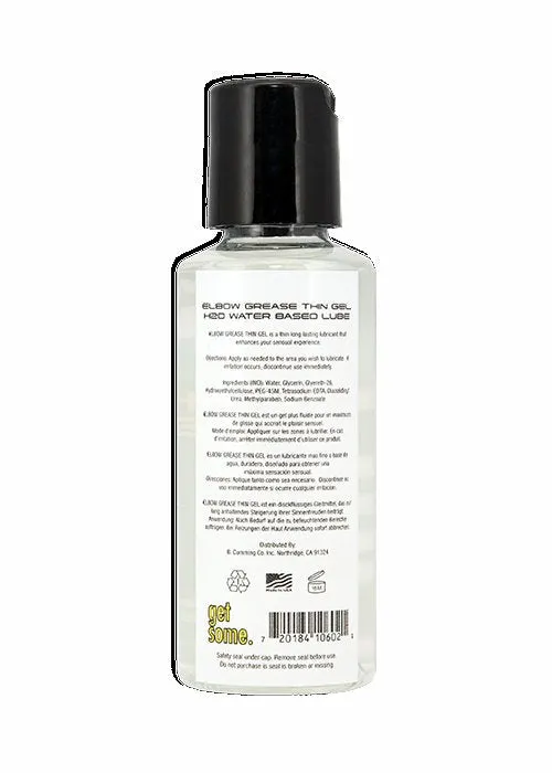 Elbow Grease H2o Thin Gel 2.4 Oz.