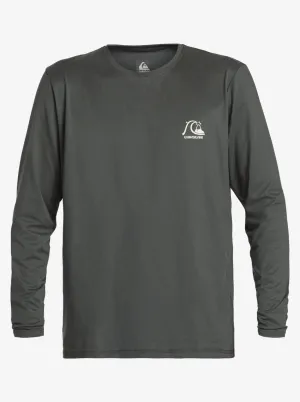 Heritage Heather Hooded Long Sleeve UPF 50 Surf Tee - Iron Gate
