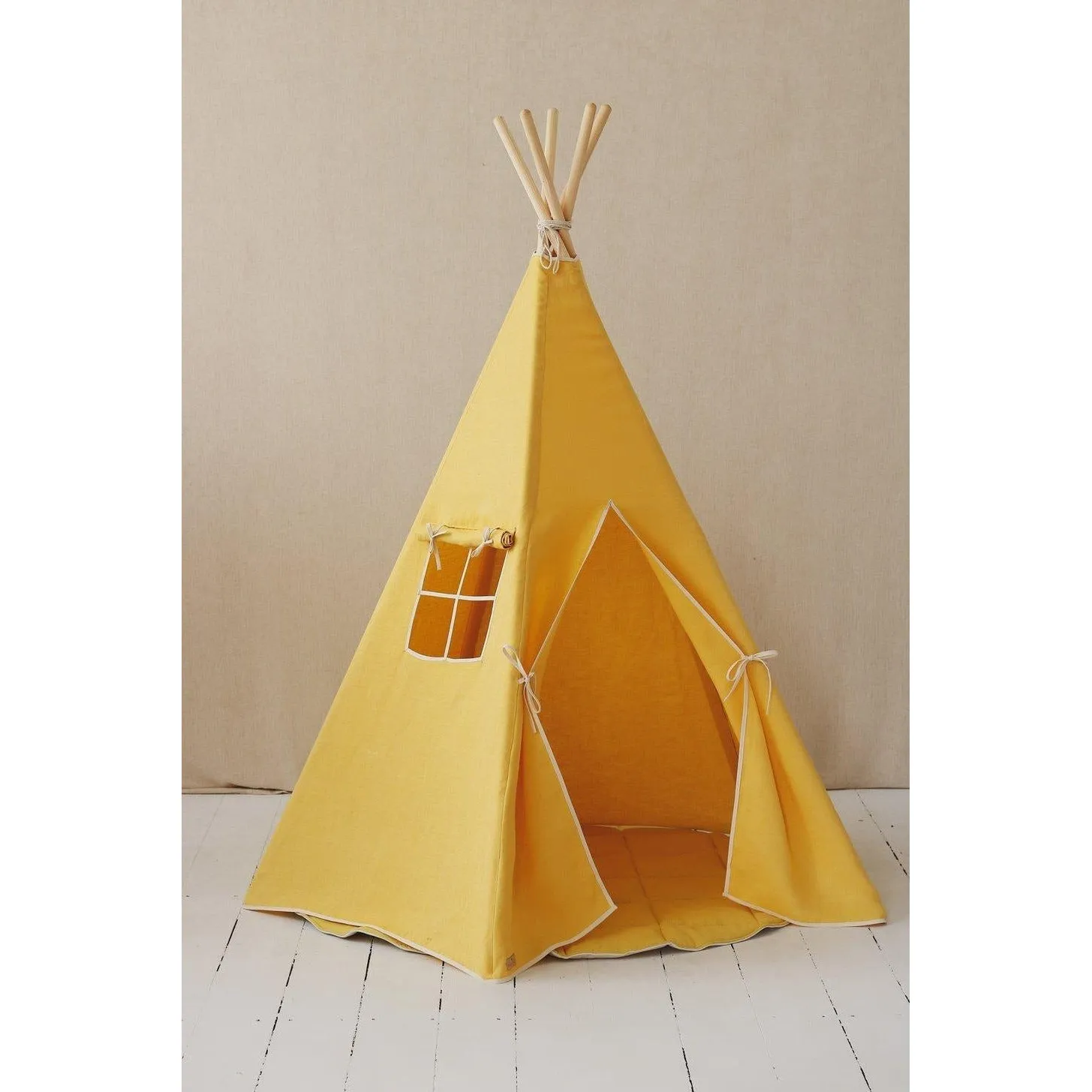 Honey Linen Teepee Tent